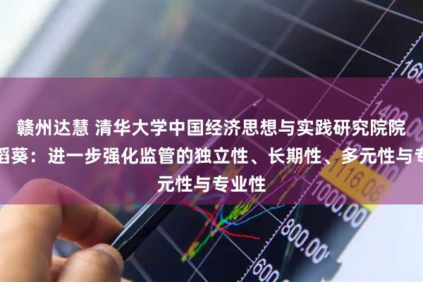 赣州达慧 清华大学中国经济思想与实践研究院院长李稻葵：进一步强化监管的独立性、长期性、多元性与专业性